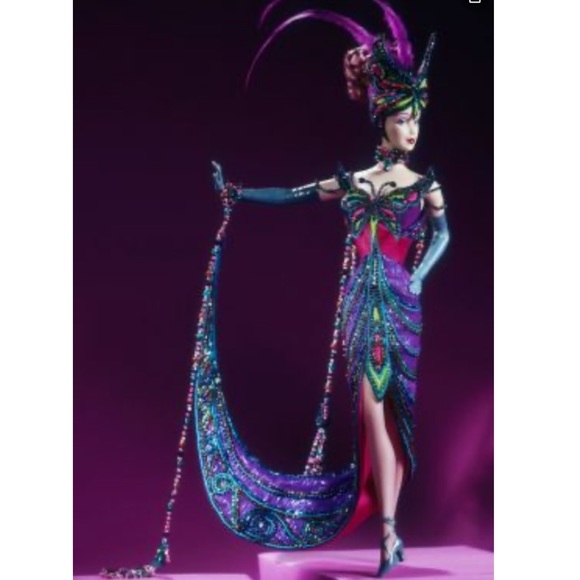 Barbie Accessories - 1999 Porcelain Bob Mackie The Tango Barbie